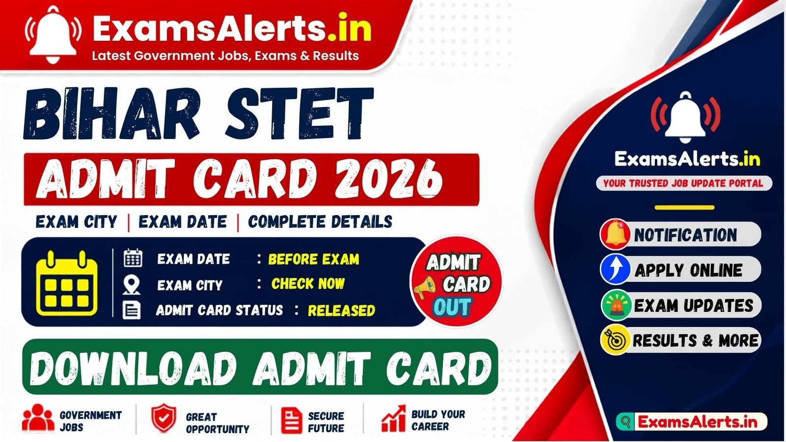 Bihar STET Admit Card 2026