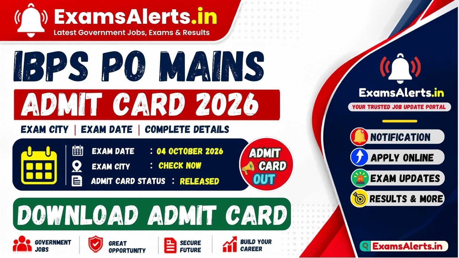 IBPS PO MT XVI Mains Admit Card 2026