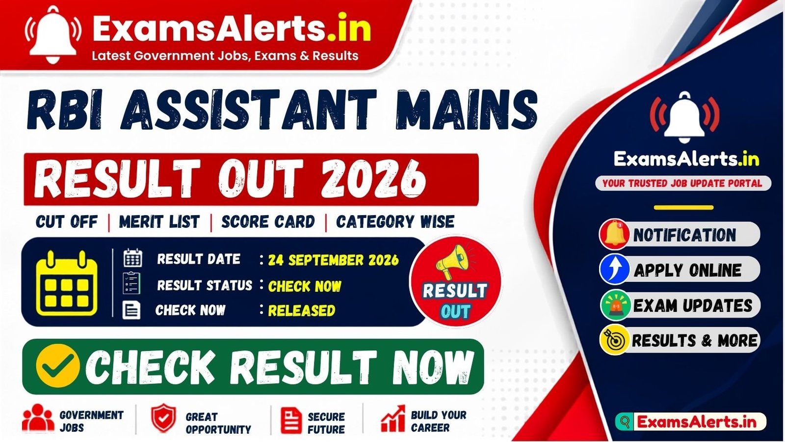 RBI Assistant Mains Result 2026