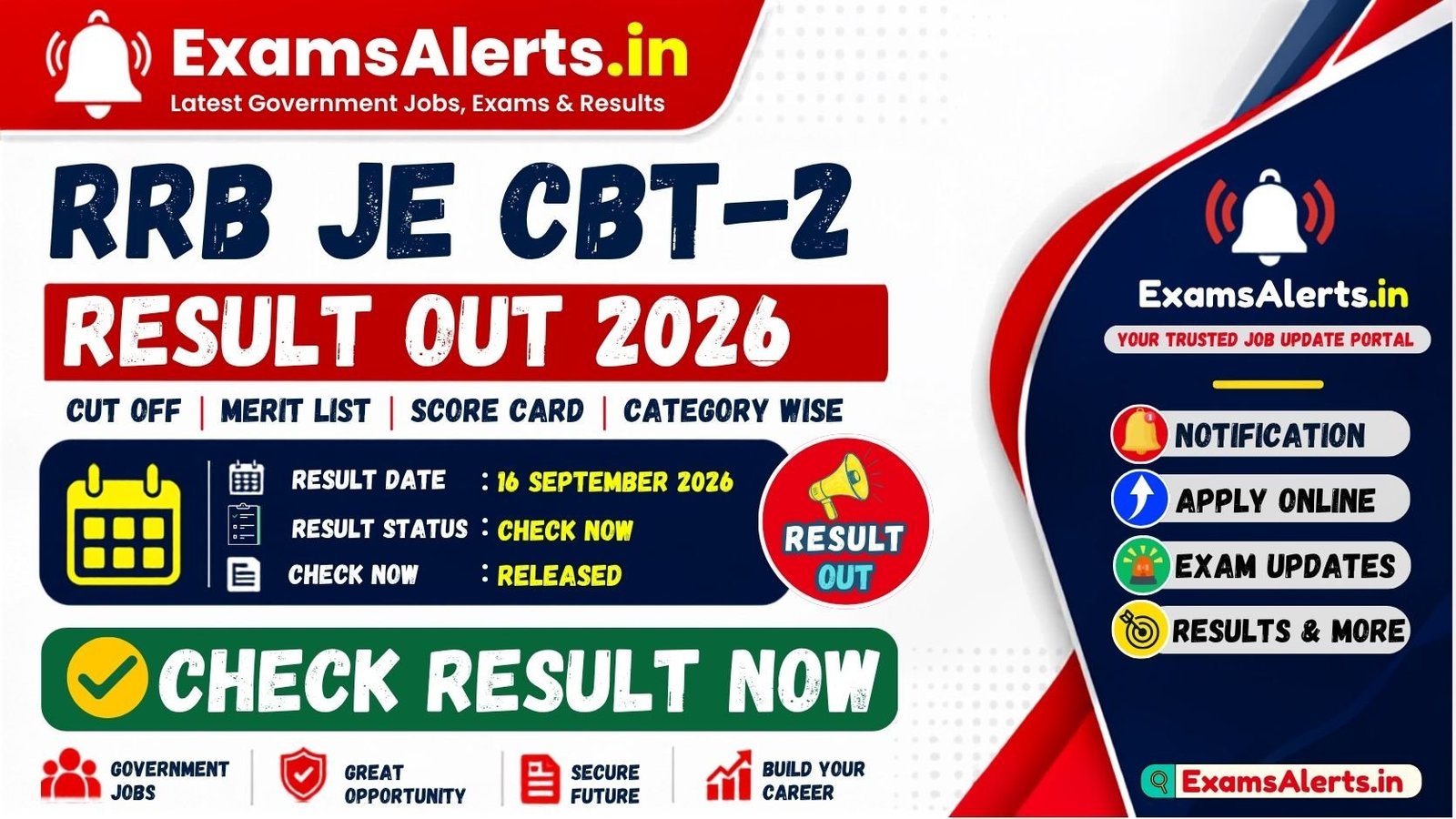 RRB JE CBT-2 Result 2026