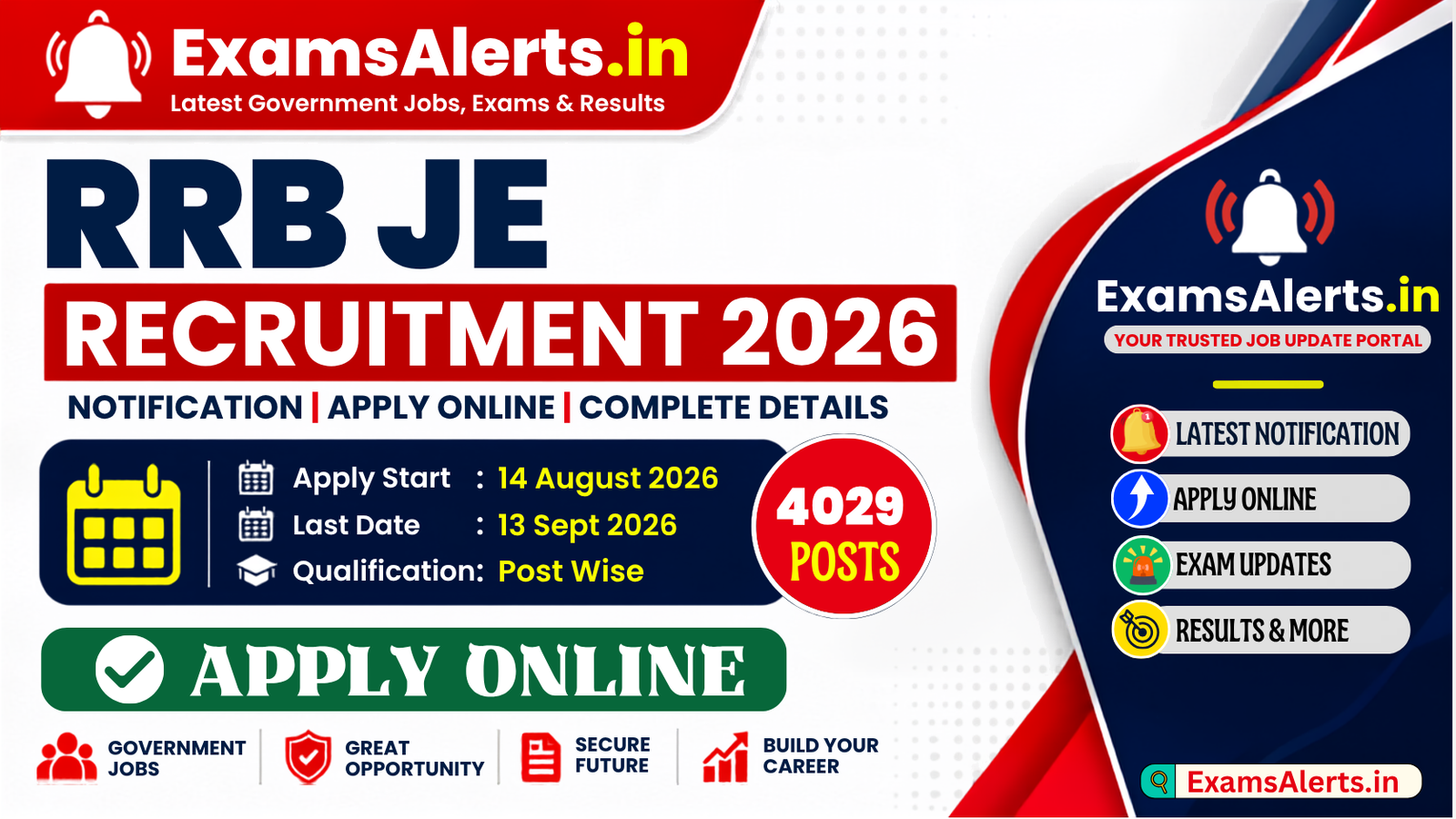 RRB Junior Engineer  Recruitment 2026