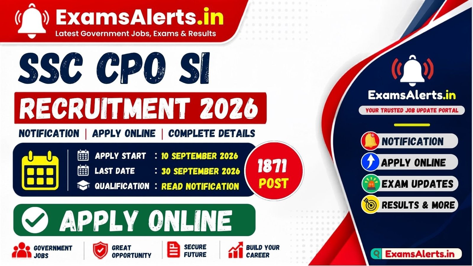 SSC CPO SI Recruitment 2026