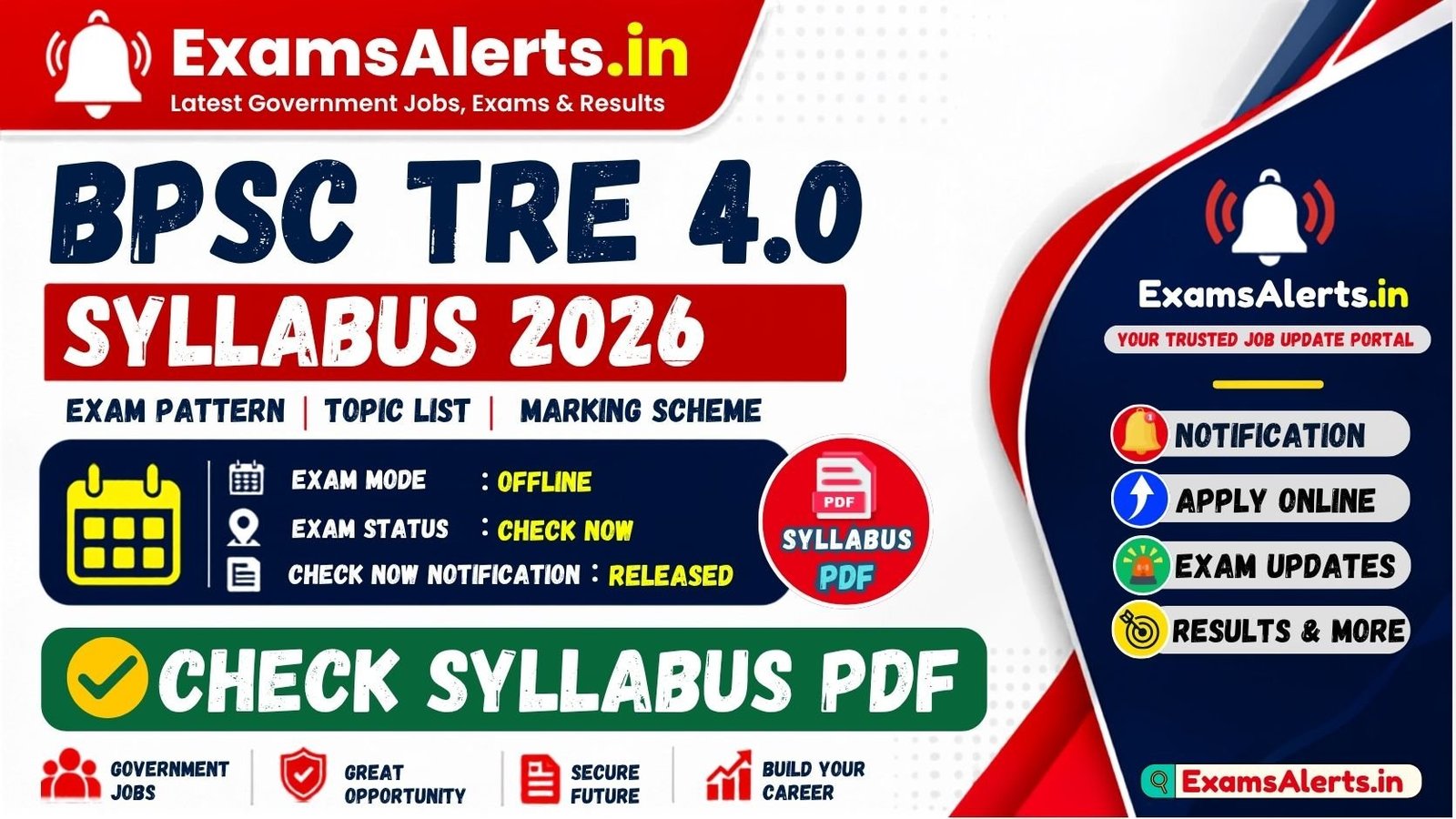 BPSC School Teacher TRE 4.0 Syllabus 2026