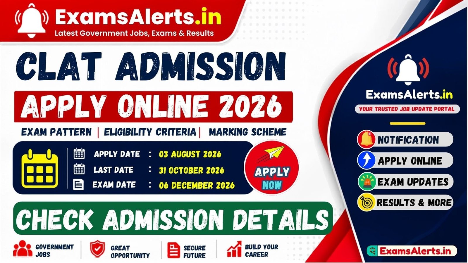 CLAT Admission Form 2026