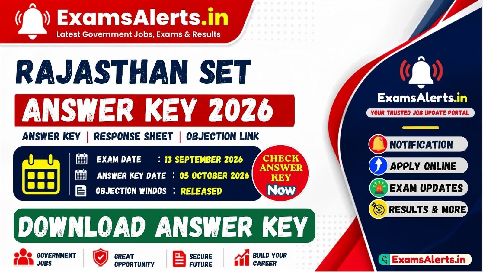 Rajasthan SET Answer Key 2026 Out