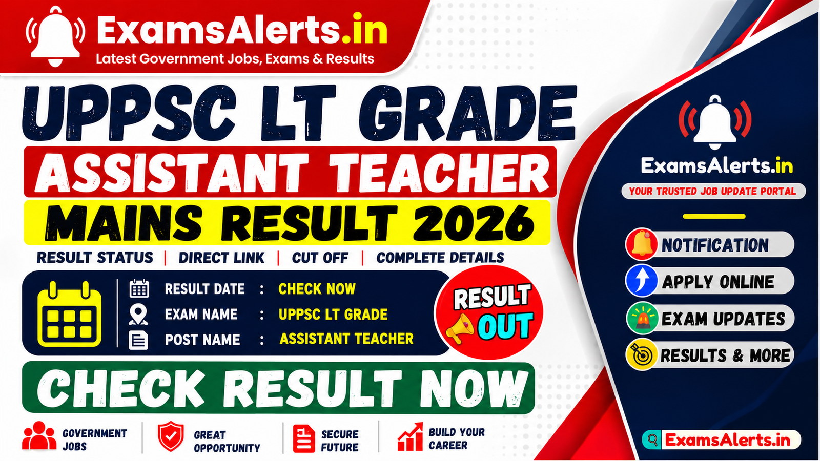 UPPSC LT Grade Mains Result 2026, Assistant Teacher Result